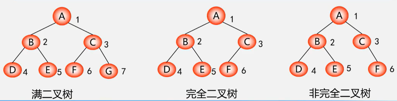 满二叉树和完全二叉树